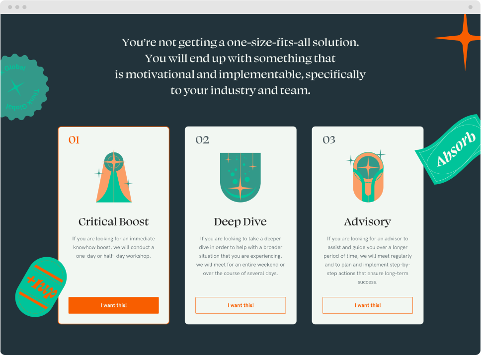 Sofistance Web Types of custom learning