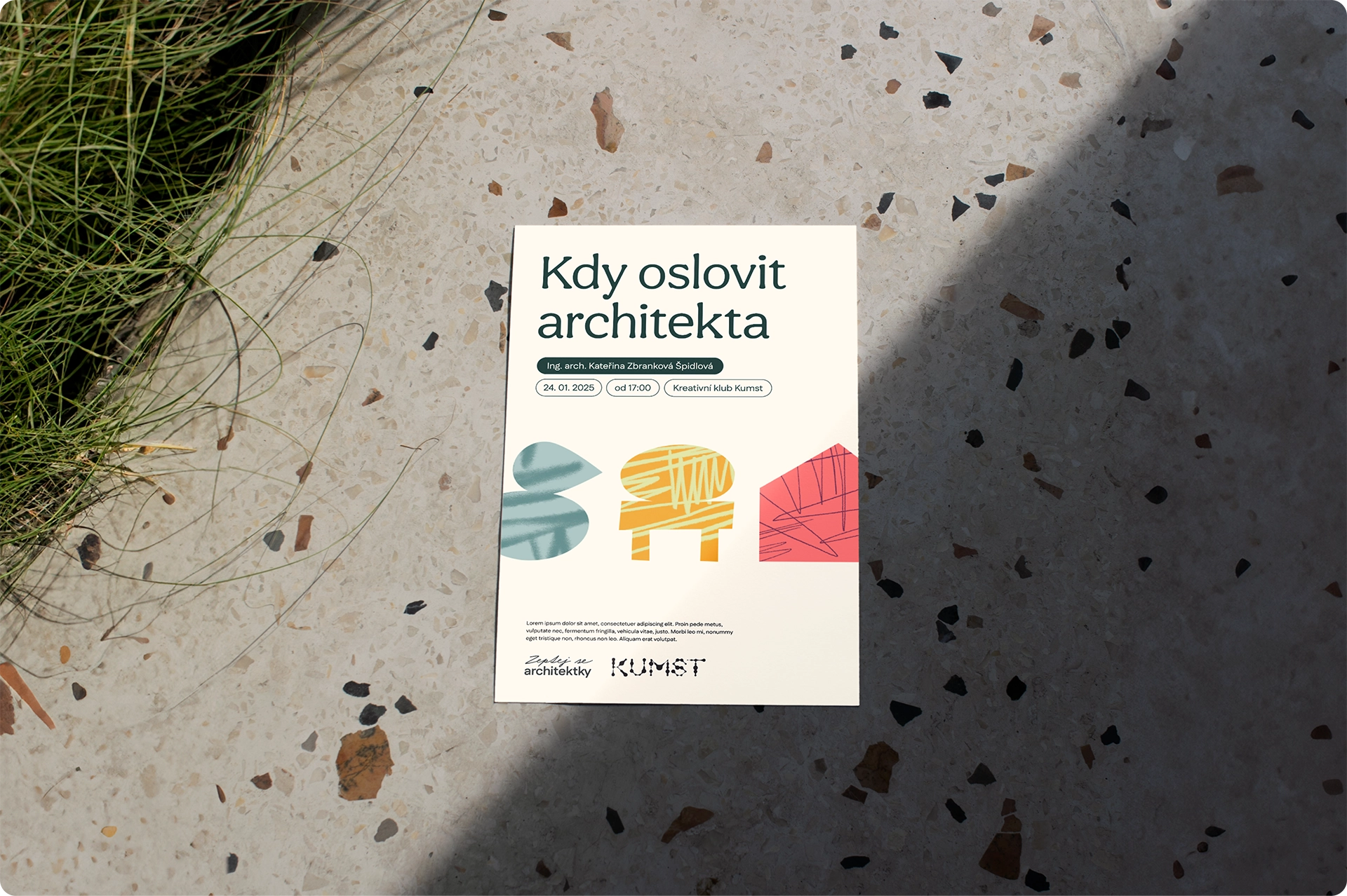 Zeptej se architektky Leták Kumst